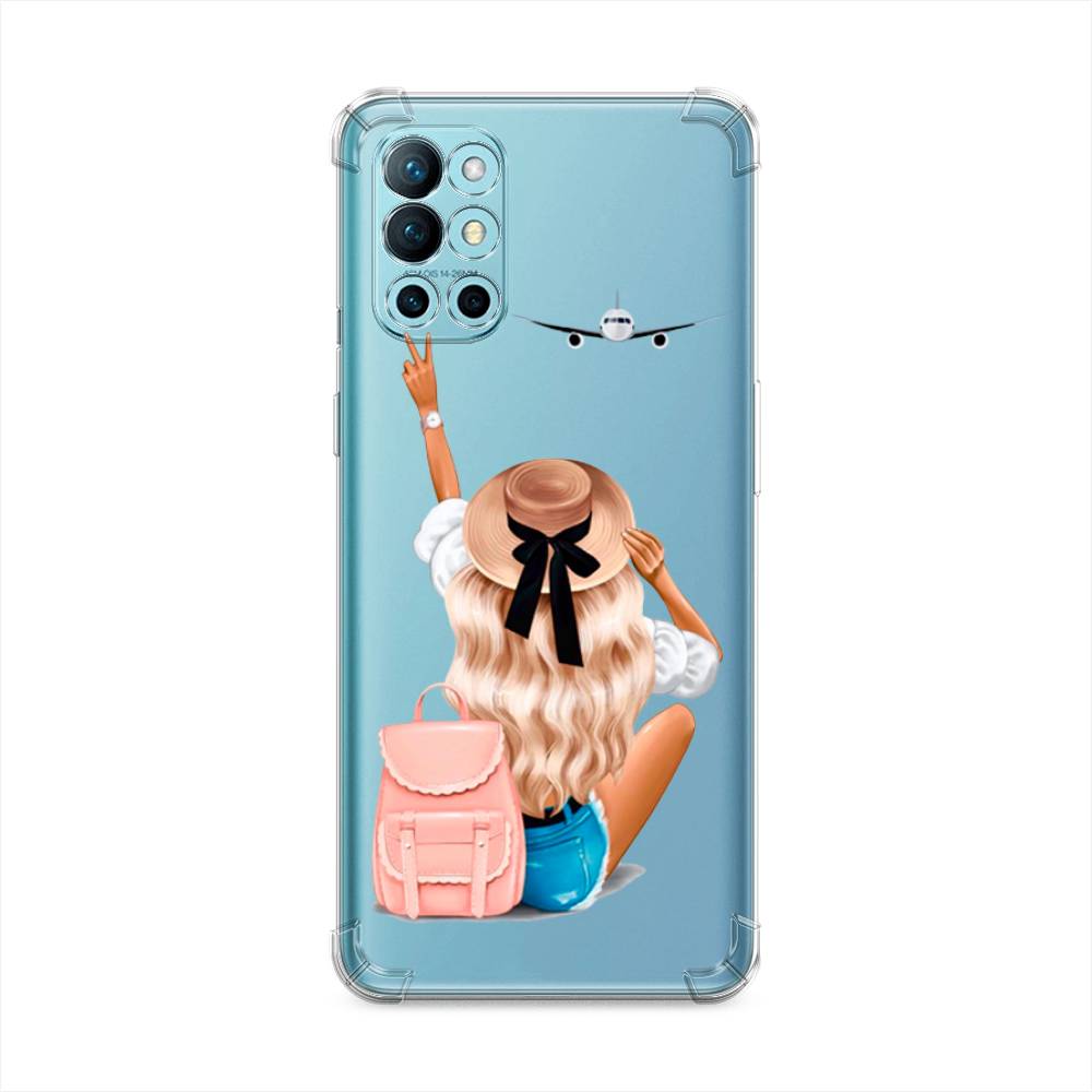 

Чехол Awog на OnePlus 9R / ВанПлас 9R "Автостопом самолетом", Бежевый;розовый;голубой, 151651-1