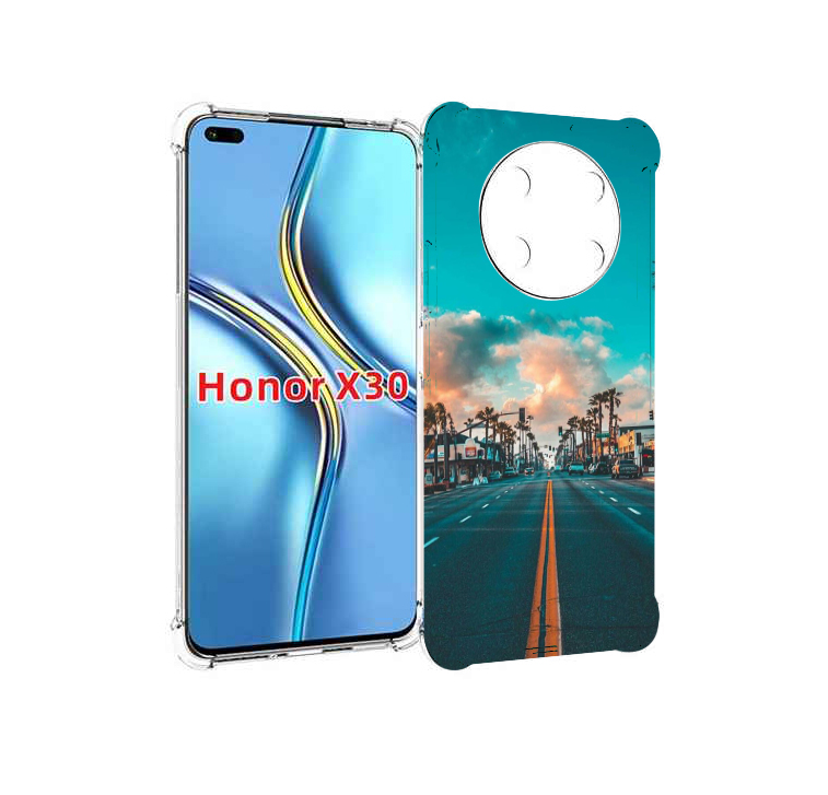 

Чехол MyPads дорога-в-лос-анджелес для Honor X30 / Magic4 Lite 5G, Прозрачный, Tocco