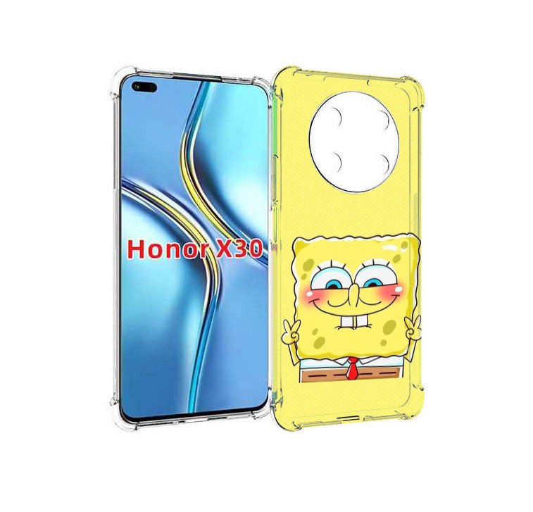 

Чехол MyPads довольный милый спанчбоб для Honor X30 / Magic4 Lite 5G, Прозрачный, Tocco