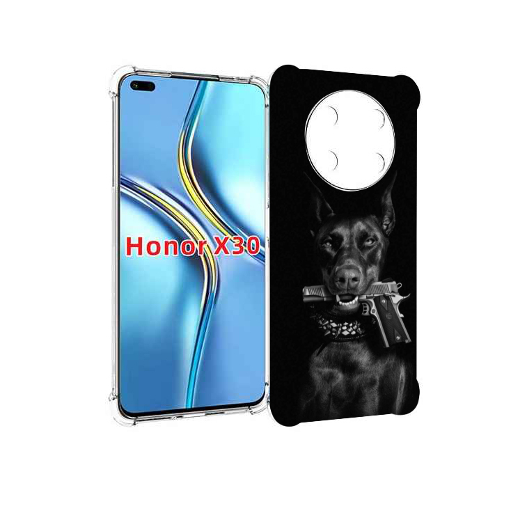 

Чехол MyPads доберман мужской для Honor X30 / Magic4 Lite 5G, Прозрачный, Tocco