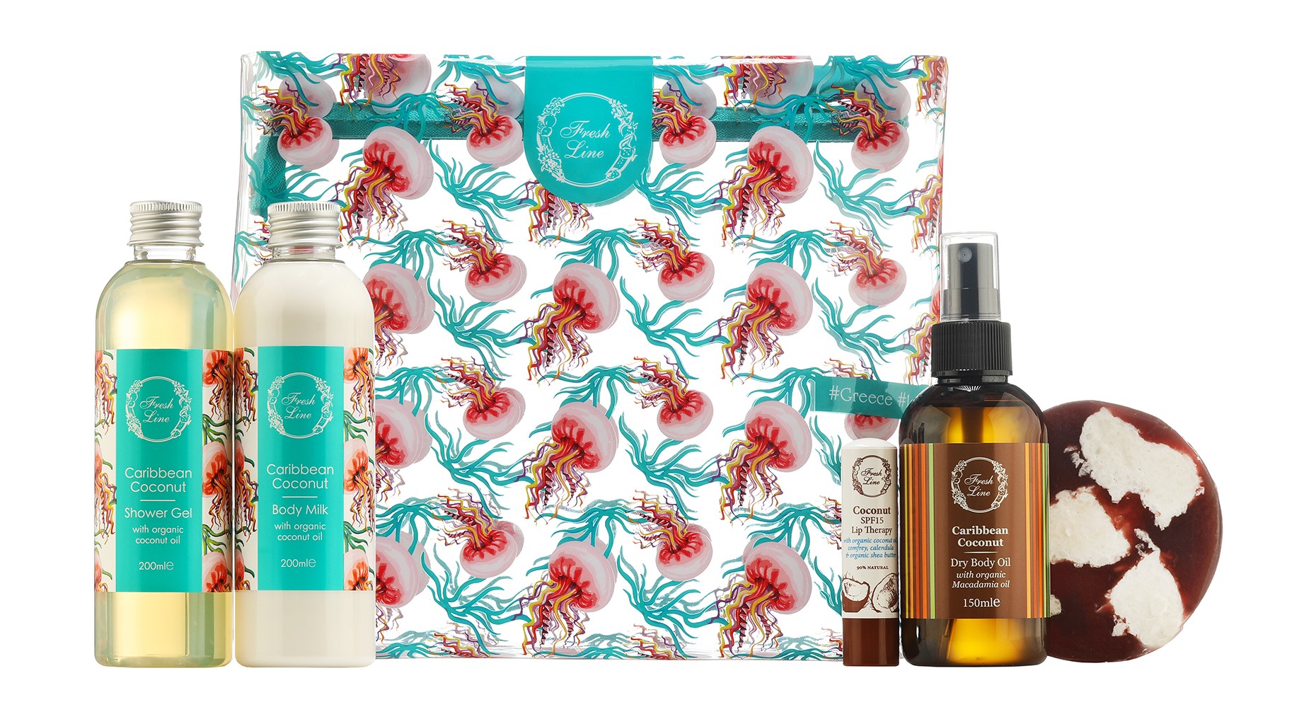 

Набор средств по уходу за телом Fresh Line Caribbean Coconut Body Set