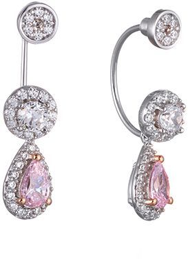 

Серьги женские из серебра Джей Ви ME08141335F0YRR2, фианит, ME08141335F0YRR2