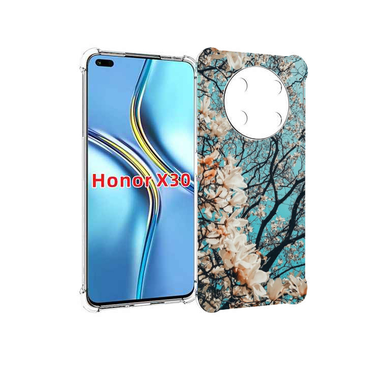 

Чехол MyPads дерево-с-цветочками для Honor X30 / Magic4 Lite 5G, Прозрачный, Tocco