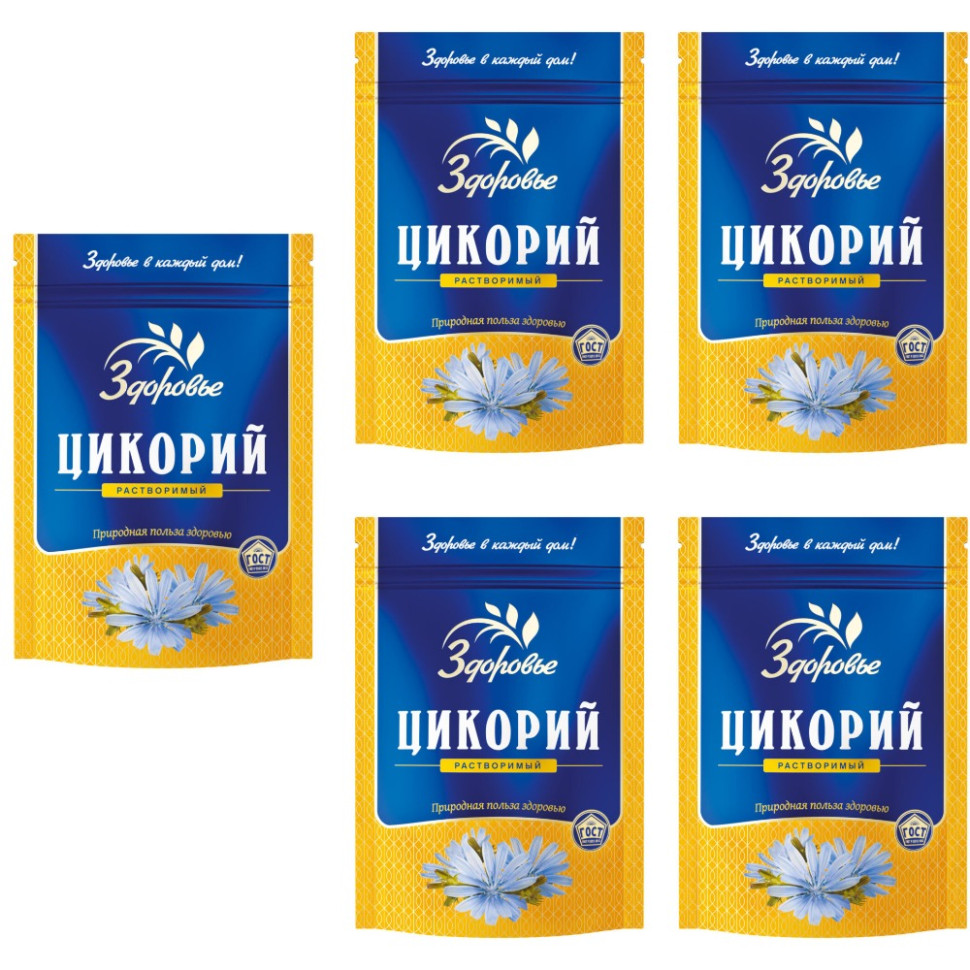 

Цикорий Здоровье натуральный гранулированный растворимый, 100 г x 5 шт, цикорий натуральный гранулированный растворимый