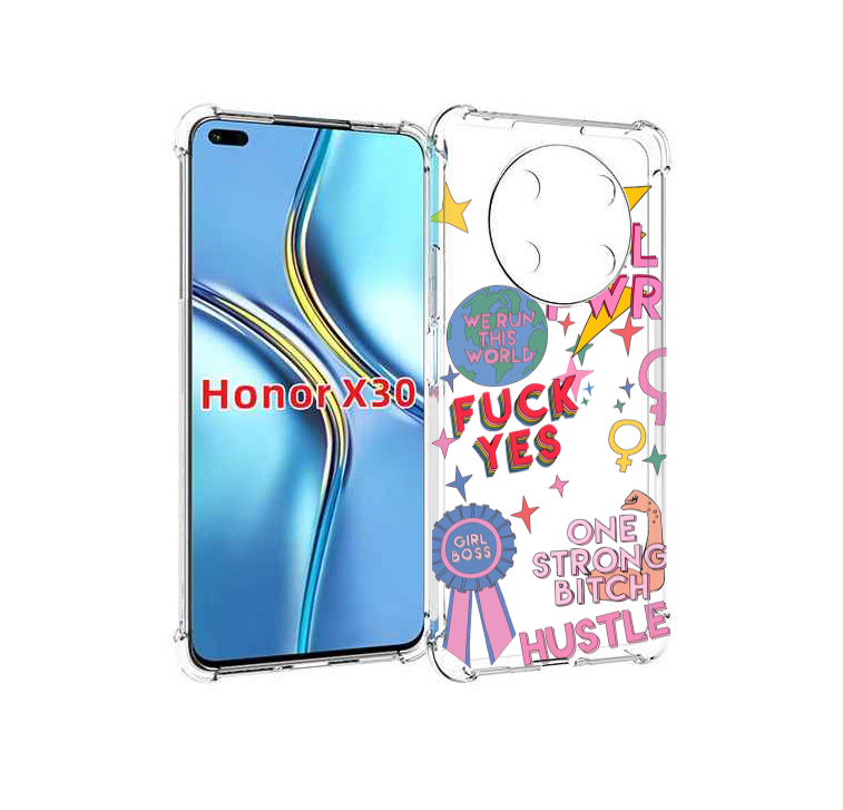

Чехол MyPads девушки-боссы женский для Honor X30 / Magic4 Lite 5G, Прозрачный, Tocco