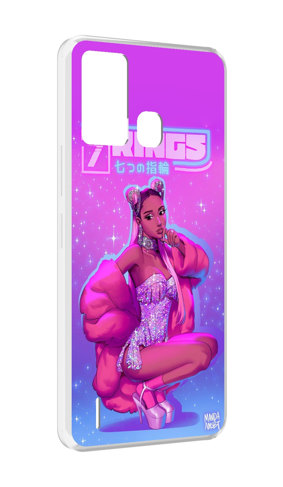 

Чехол MyPads ариана-гранде для ITEL S16 / ITEL Vision 1 Pro, Прозрачный, Tocco