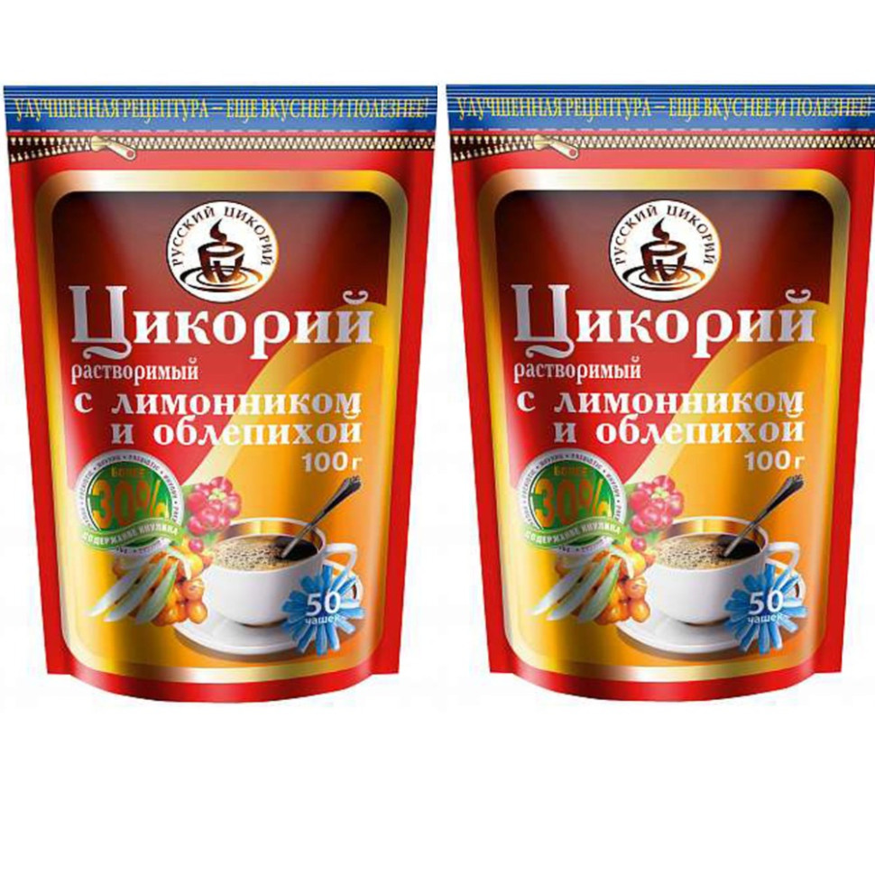 

Цикорий Русский цикорий с лимонником и облепихой, 100 г х 2 шт, 2077