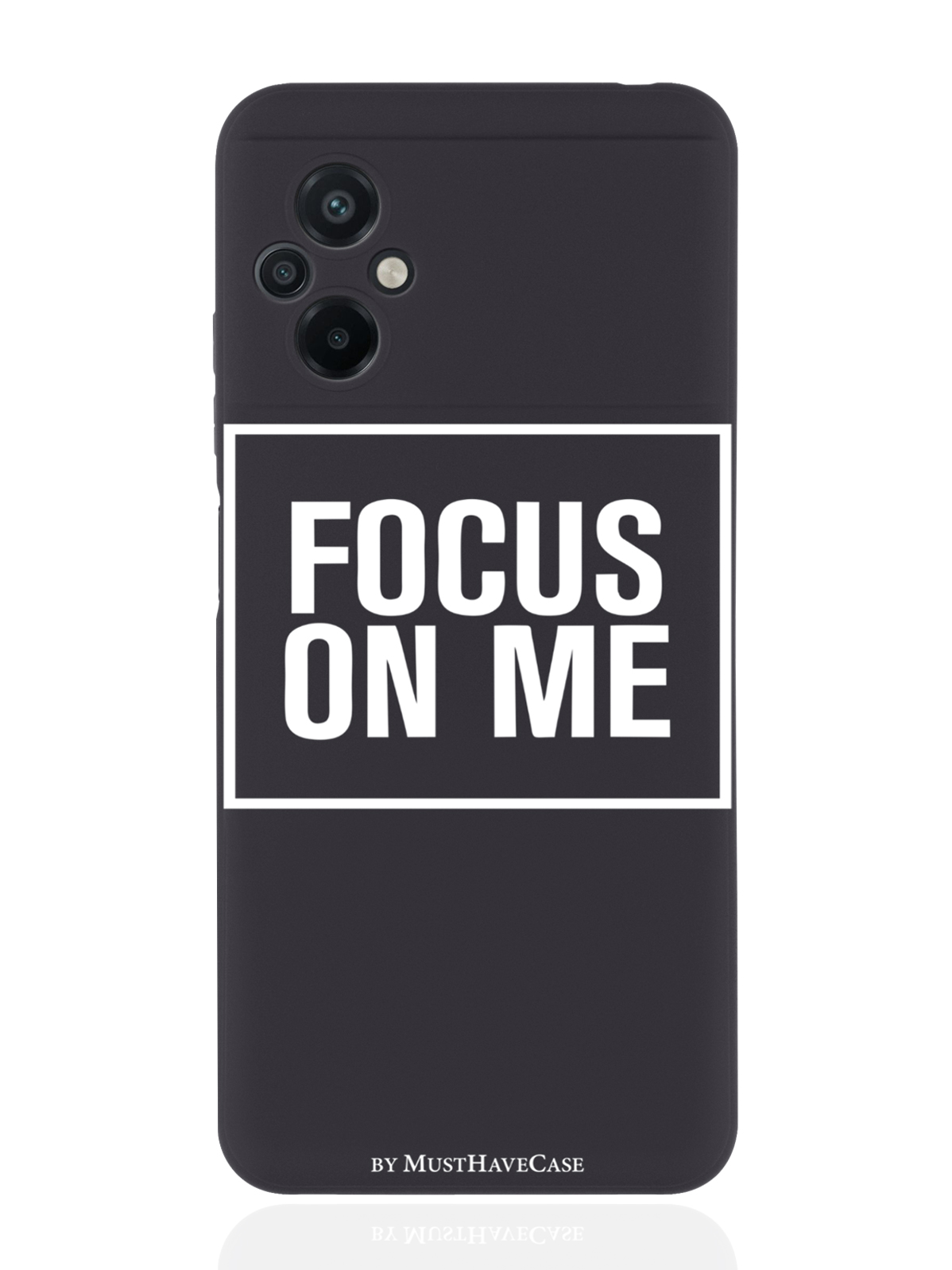 

Чехол MustHaveCase для Poco M5 Focus on me черный, Черный;белый