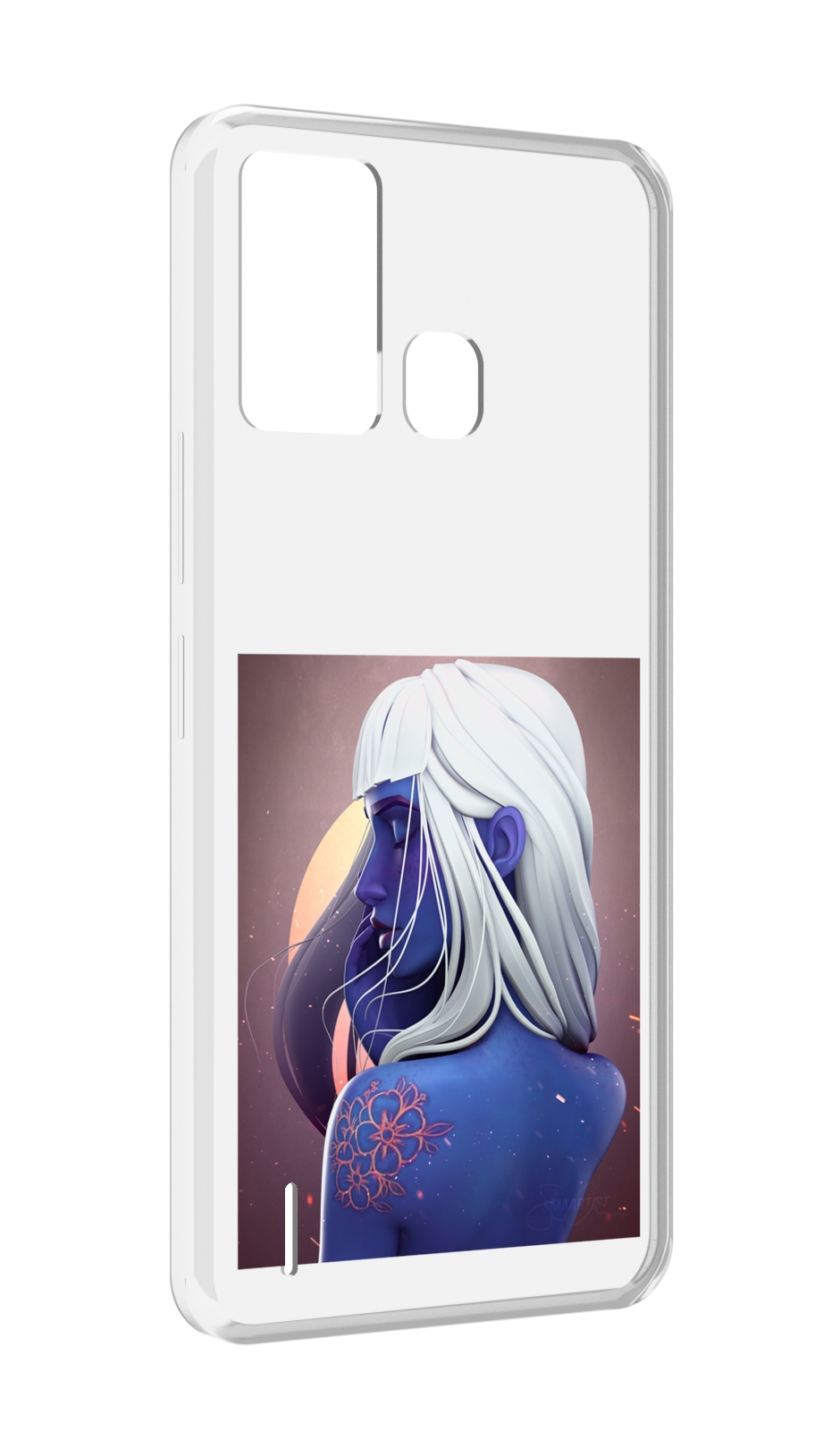 

Чехол MyPads аватар-с-цветком для ITEL S16 / ITEL Vision 1 Pro, Прозрачный, Tocco