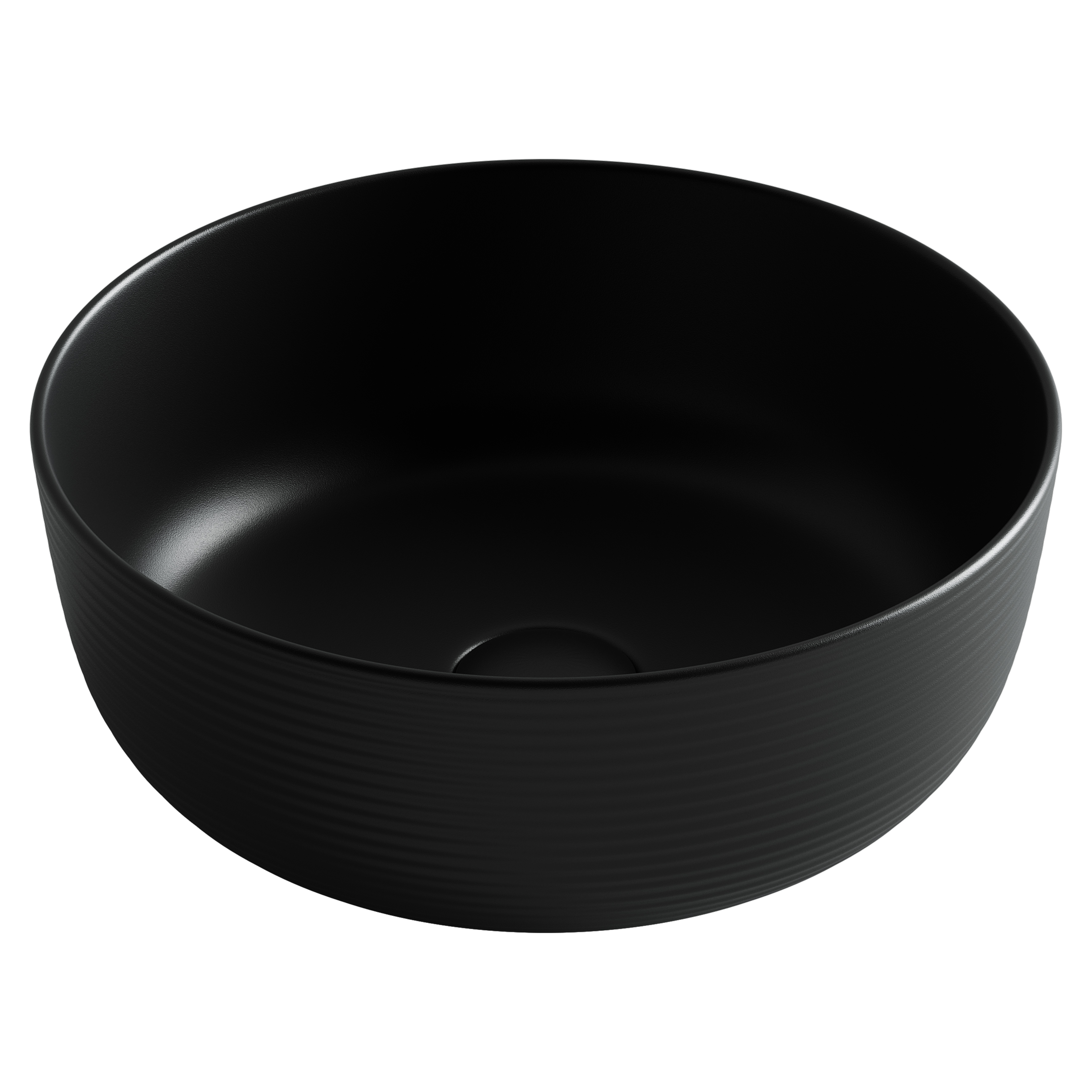 

Раковина накладная круглая Ceramicanova ELEMENT CN6073MB, 36 см, цвет черный матовый