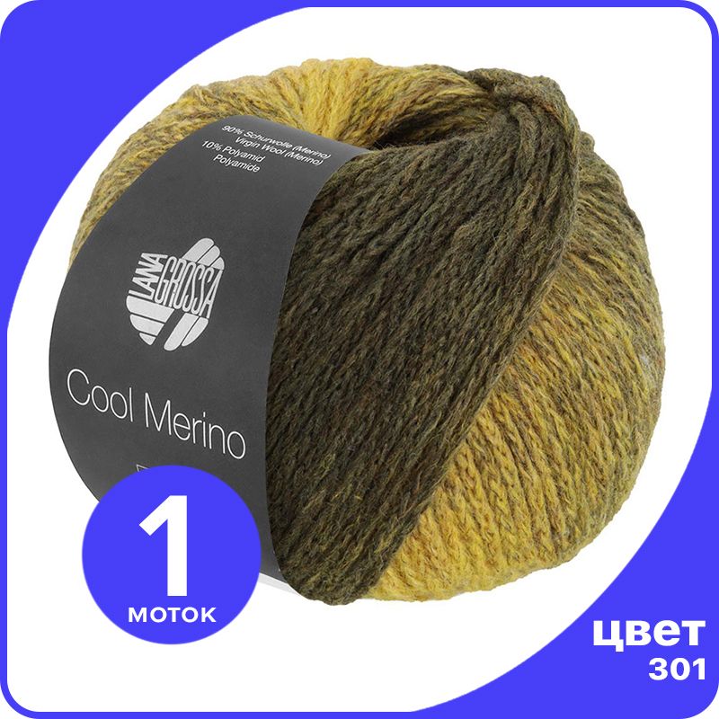 

Пряжа Lana Grossa Cool Merino Degrade 1 шт - 301 - 50 гр х 150 м / Лана Гросса Кул Мерино, Разноцветный, LGcolmerinodgrd_klubok.club