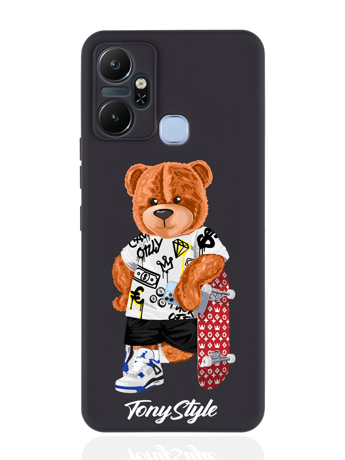 

Чехол Tony Style для Infinix Smart 6 Plus Tony Style со скейтом черный, Коричневый;черный;красный