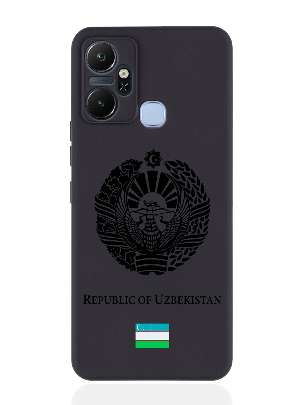 

Чехол SignumCase для Infinix Smart 6 Plus Черный лаковый Герб Узбекистана черный