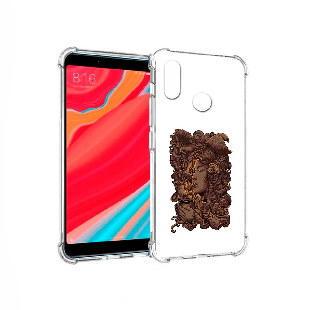 

Чехол MyPads Tocco для Xiaomi Redmi S2 девушка с длинными волосами абстракция, Прозрачный, Tocco