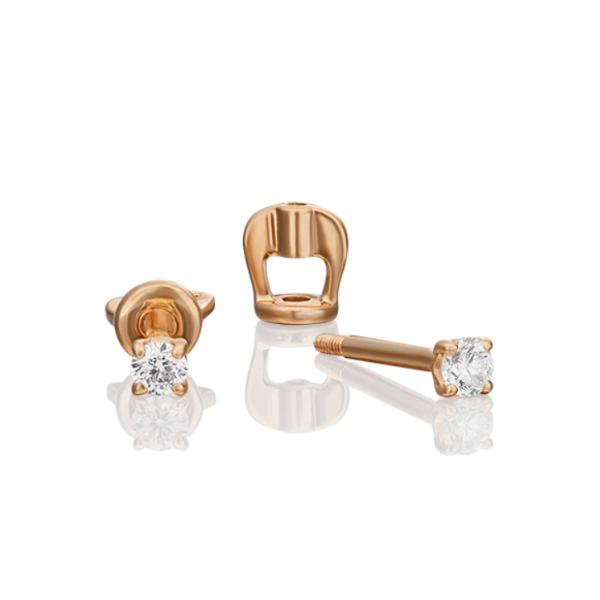 

Серьги пусеты из красного золота с бриллиантом PLATINA jewelry 02-0251-00-101-1110-30, 02-0251-00-101-1110-30
