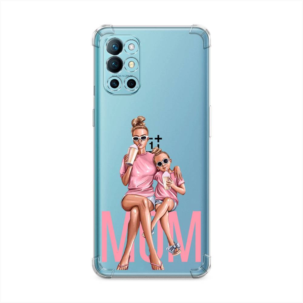 

Чехол Awog на OnePlus 9R / ВанПлас 9R "Lovely mom", Синий;бежевый;розовый, 151651-1