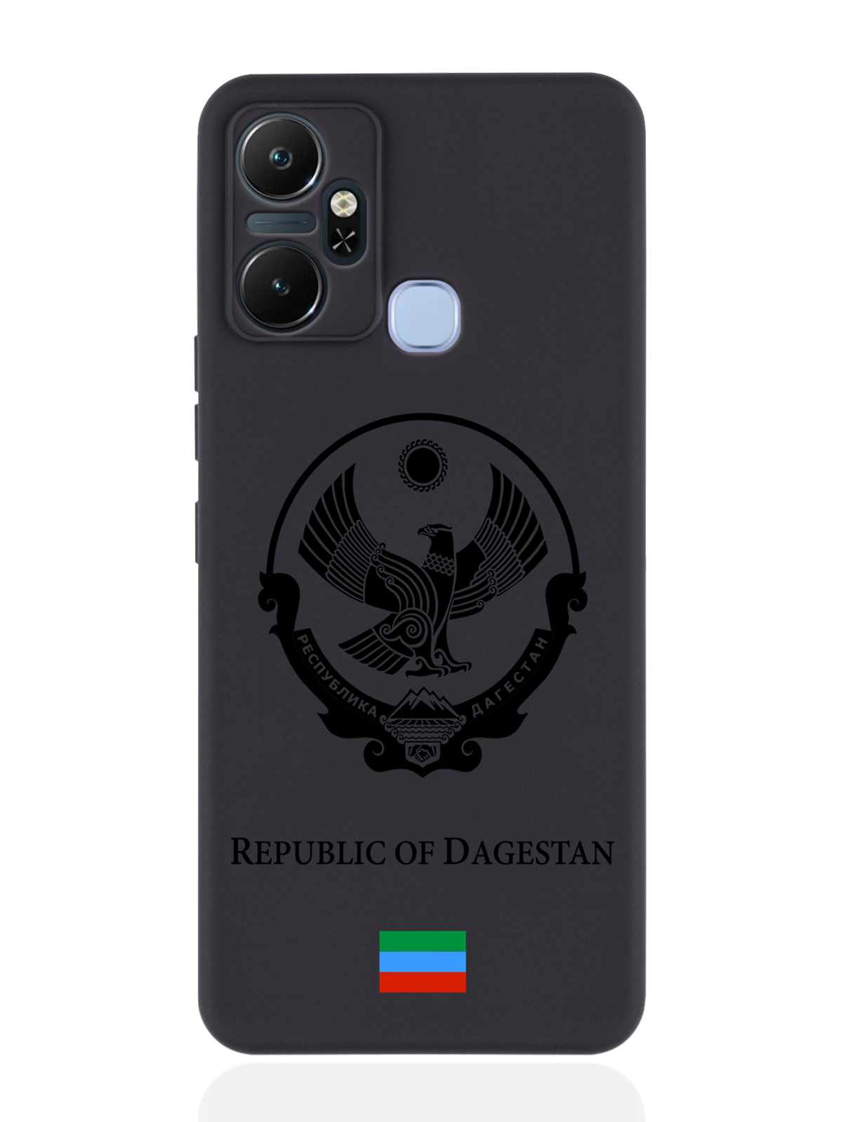 

Чехол SignumCase для Infinix Smart 6 Plus Черный лаковый Герб Дагестана черный