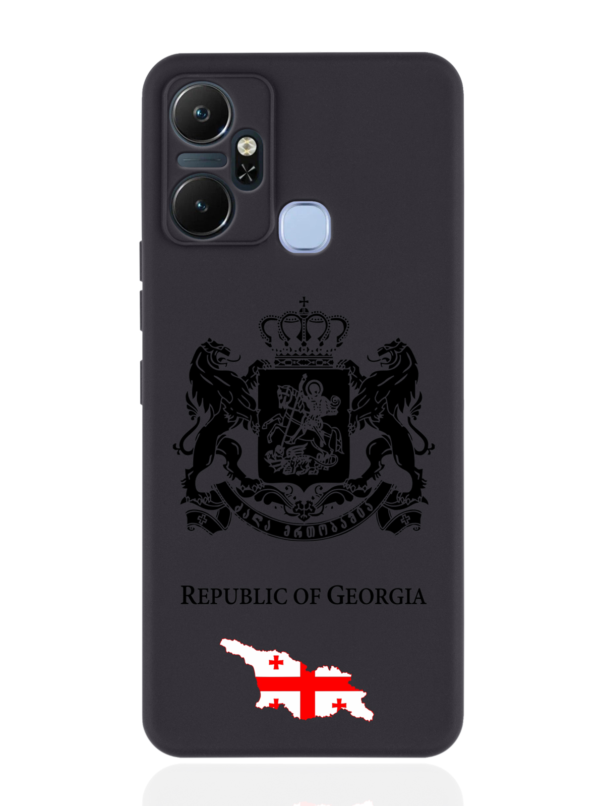 

Чехол SignumCase для Infinix Smart 6 Plus Черный лаковый Герб Грузии черный