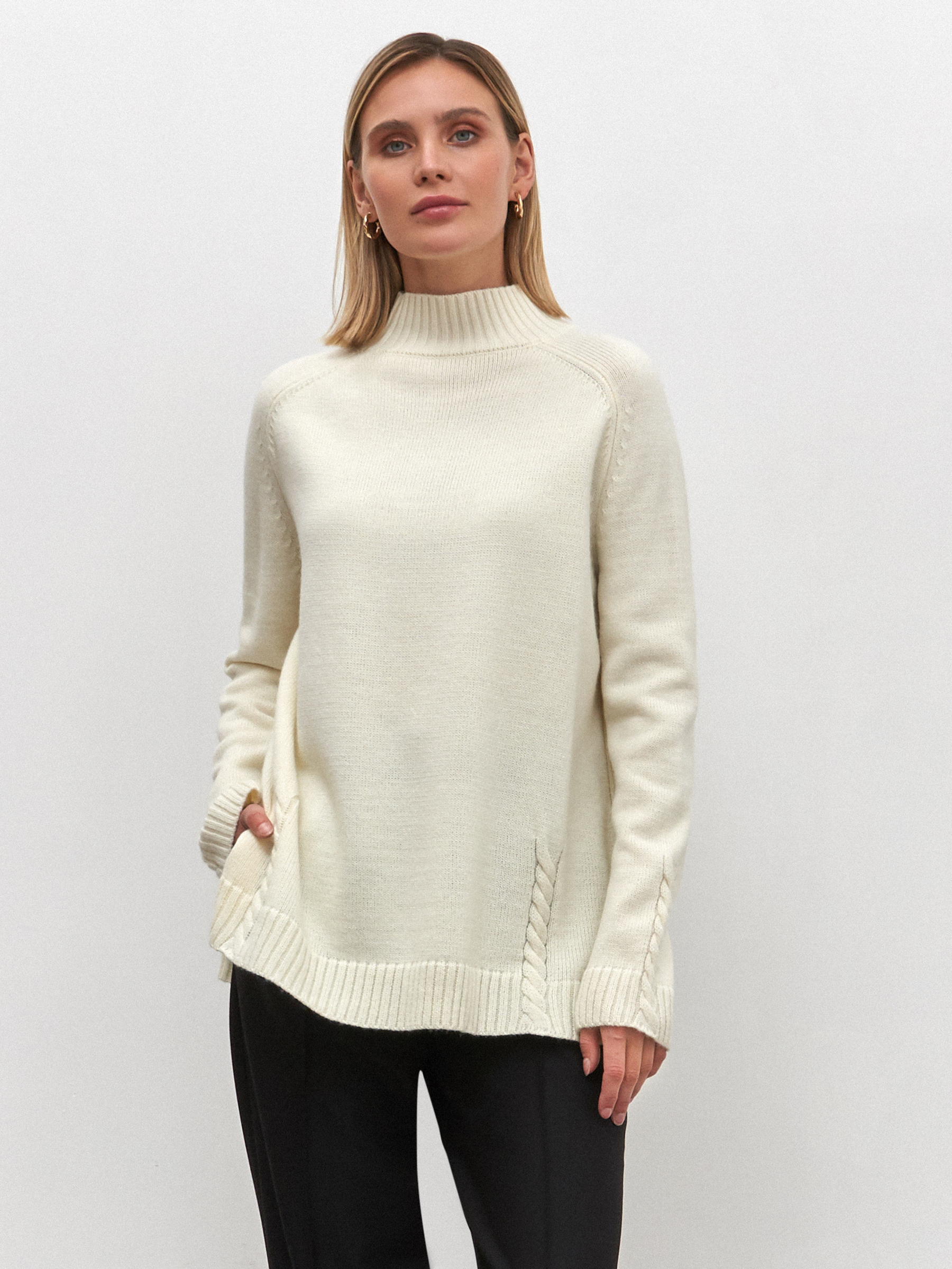 

Джемпер женский Consowear KJL 220629 бежевый 46 RU, KJL 220629