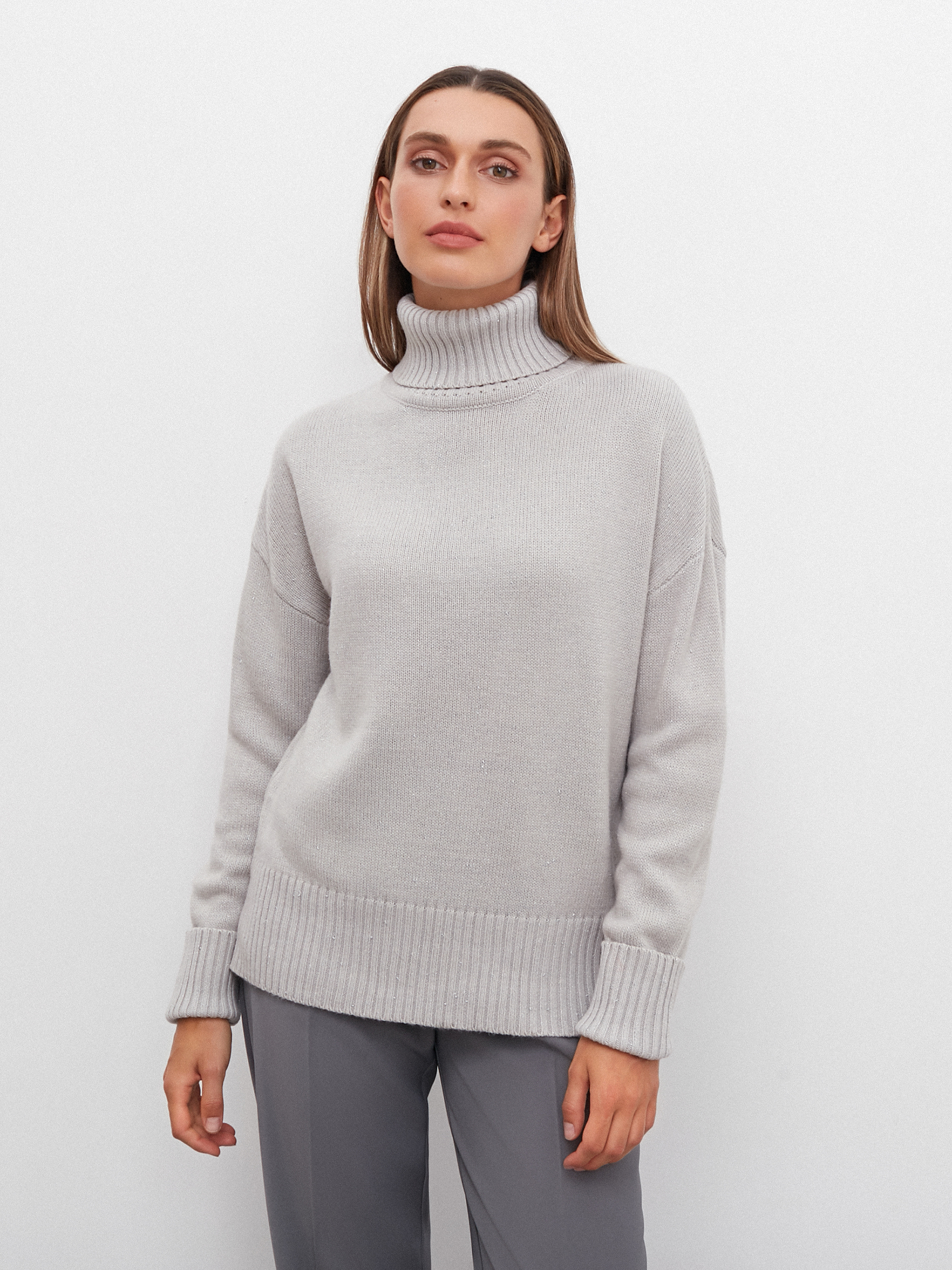 

Джемпер женский Consowear KJL 220628 серый 46 RU, KJL 220628