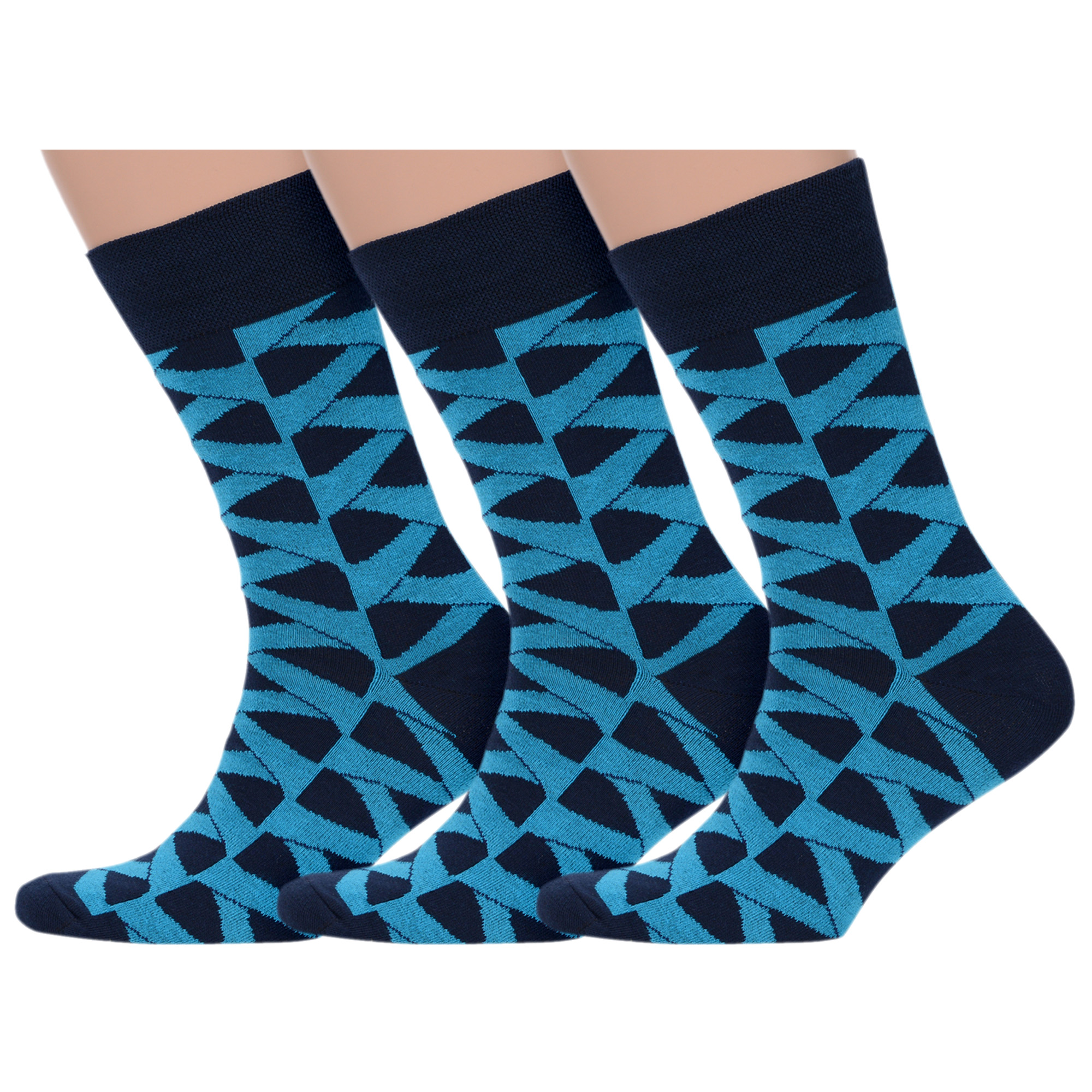 

Комплект носков мужских MoscowSocksClub msk3-М40 синих 29, msk3-М40