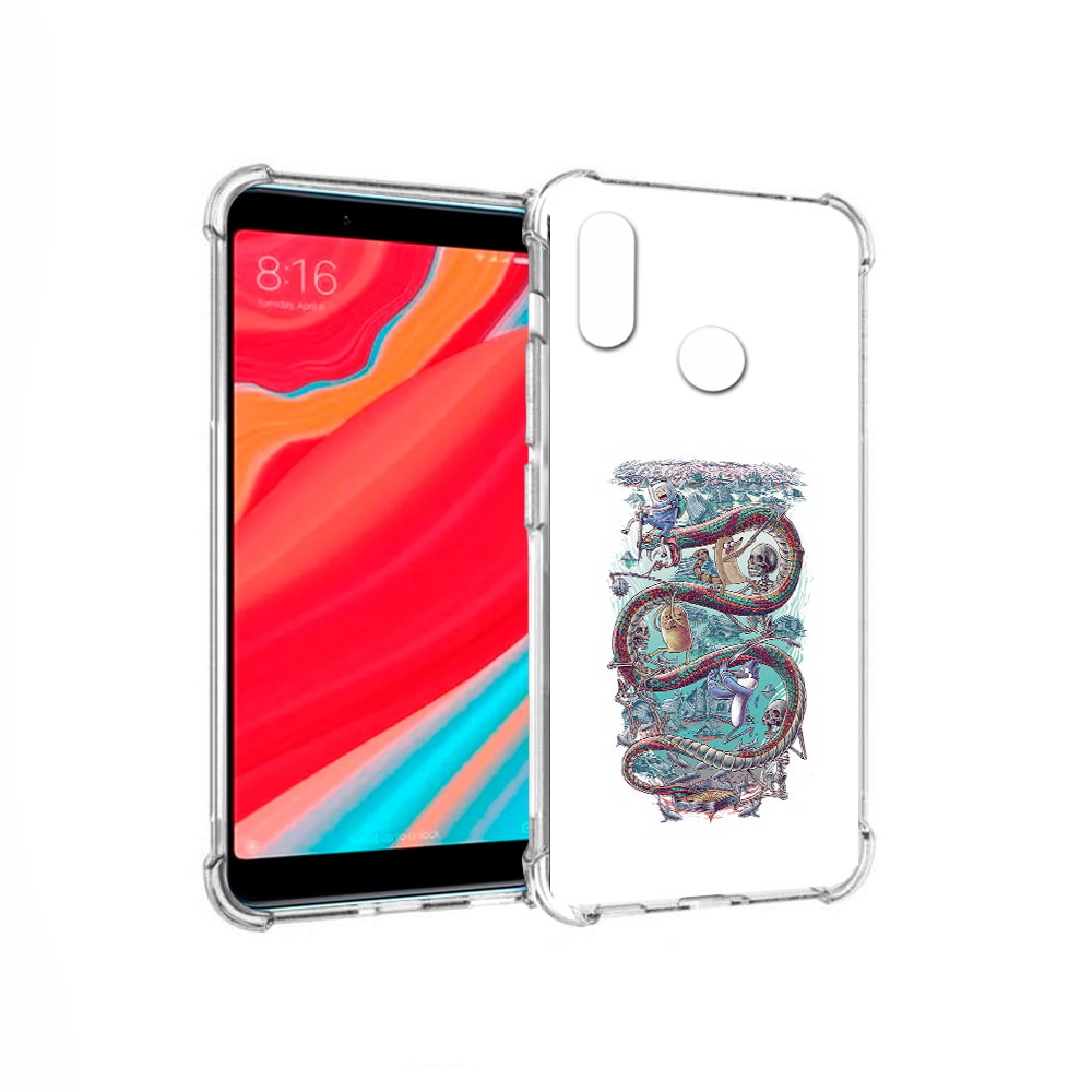 

Чехол MyPads Tocco для Xiaomi Redmi S2 время приключений страшилка (PT111025.312.280), Прозрачный, Tocco