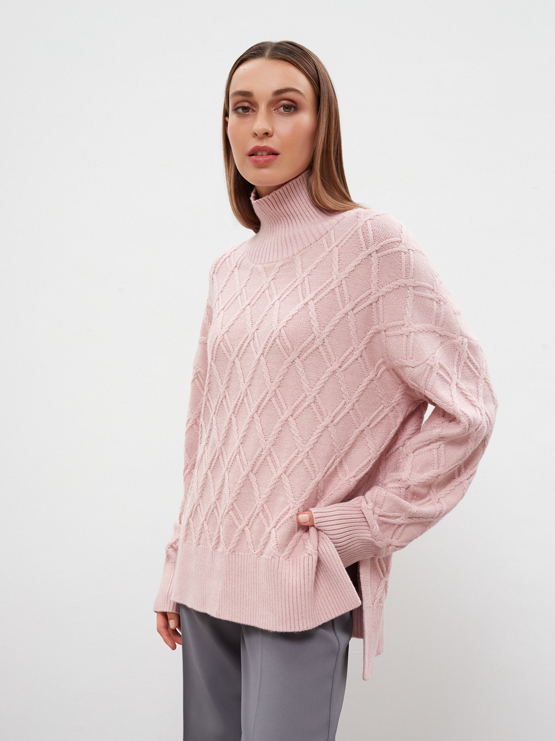 

Джемпер женский Consowear KJL 220624 розовый 46 RU, KJL 220624