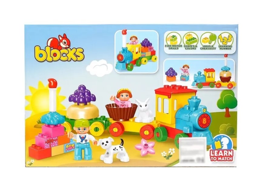 фото Конструктор «сказочный паровоз», 58 деталей kids home toys