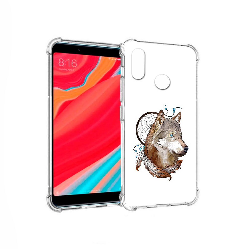 

Чехол MyPads Tocco для Xiaomi Redmi S2 волк и ловец снов (PT111025.312.269), Прозрачный, Tocco