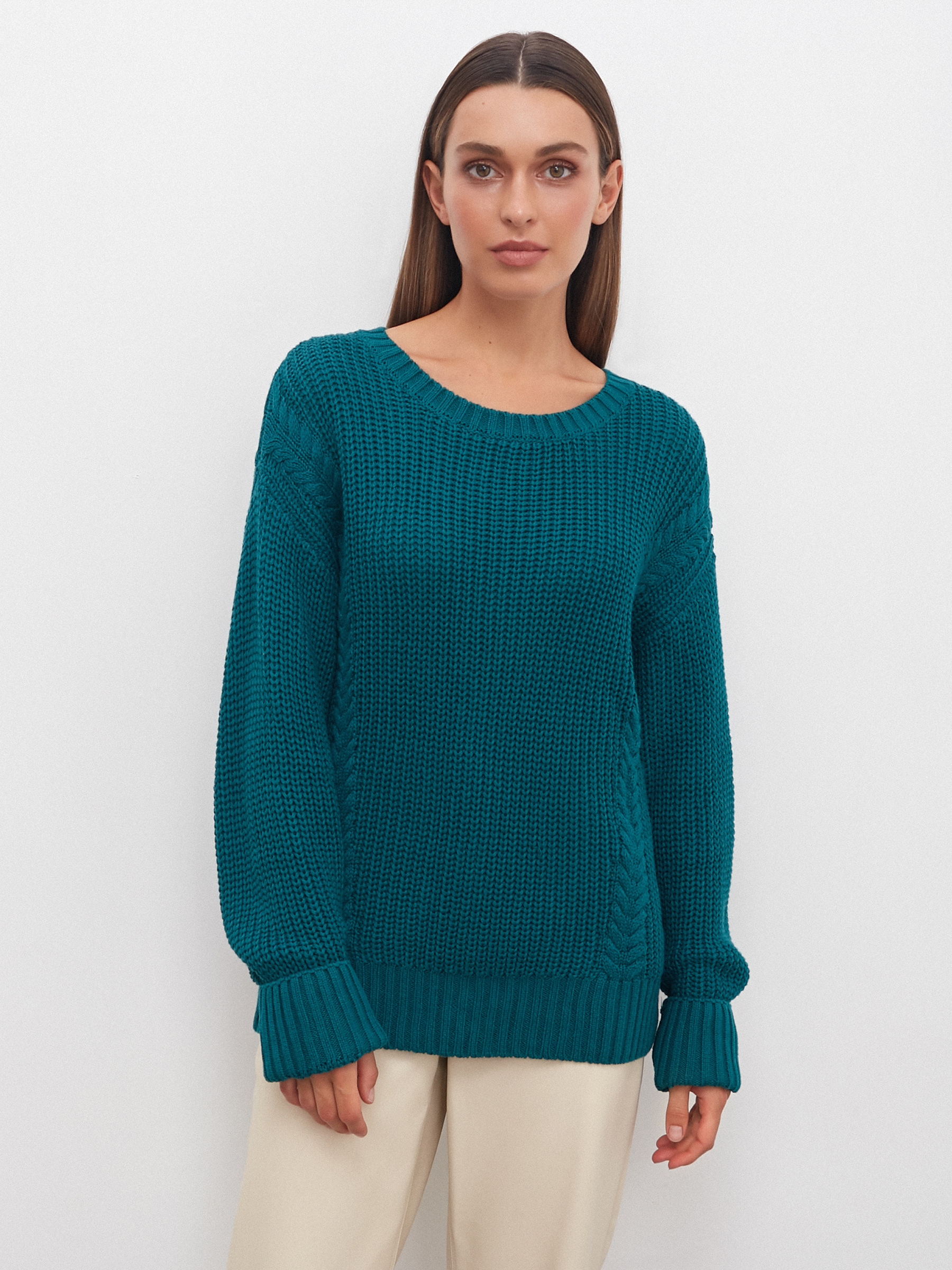 

Джемпер женский Consowear KJL 220619 зеленый 46 RU, KJL 220619