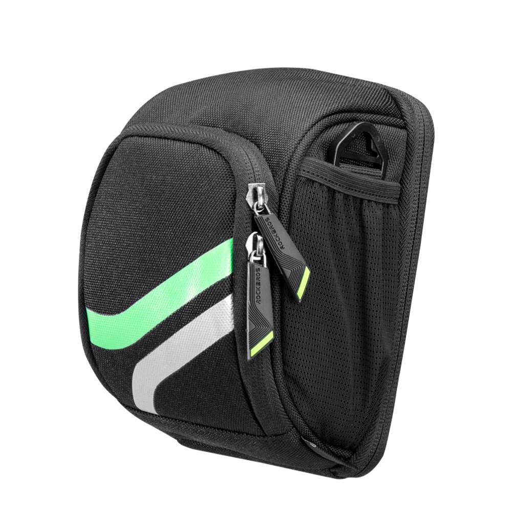 Велосипедная сумка RockBros H7 черный/зеленый