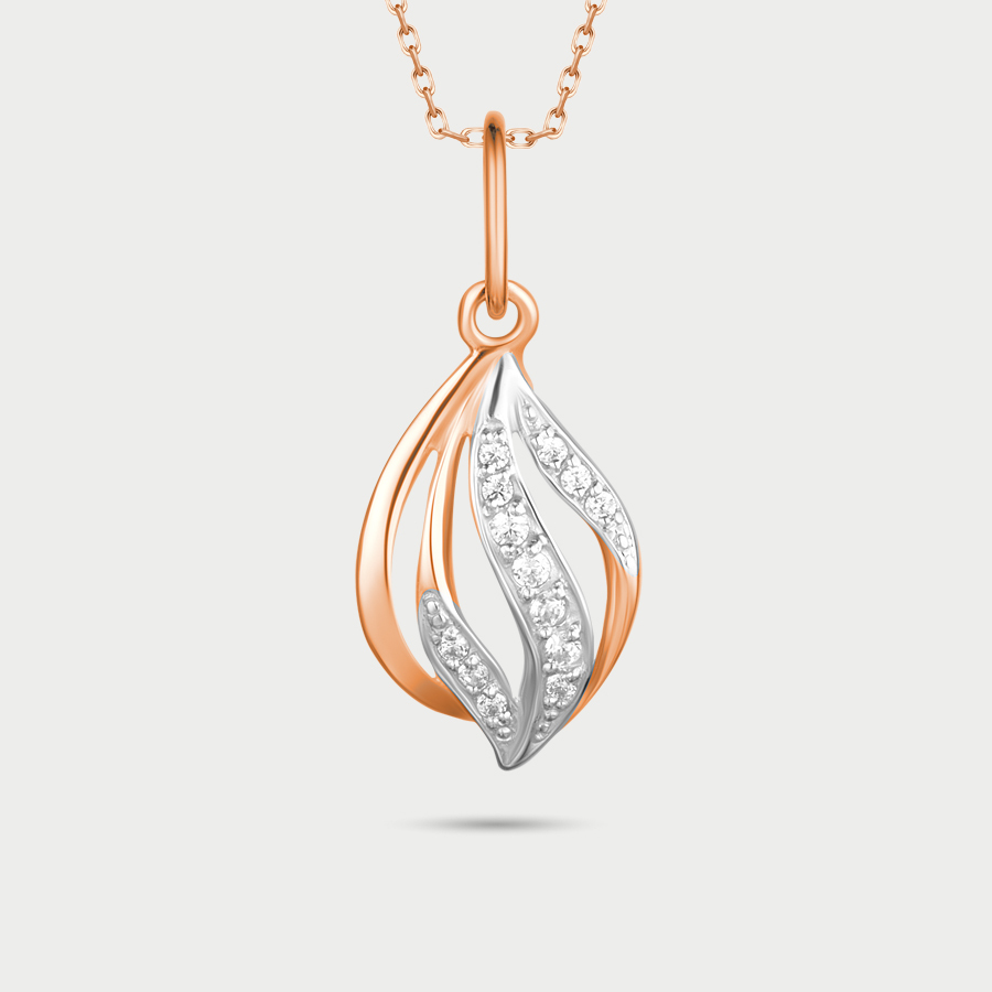 

Подвеска из золота с фианитом GOLD CENTER 030652, 030652