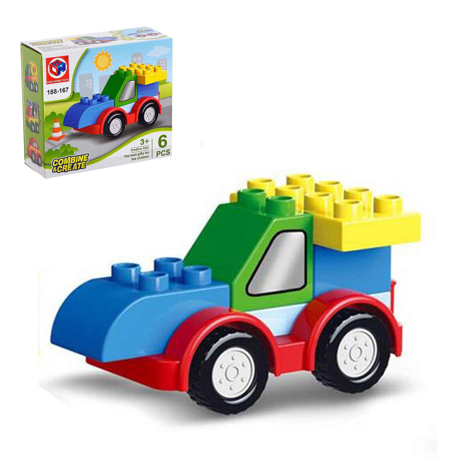 фото Конструктор kids home toys машина, 6 деталей 4808418