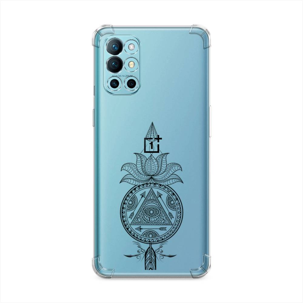 

Чехол Awog на OnePlus 9R / ВанПлас 9R "Талисман арт черный", Серый, 151651-1