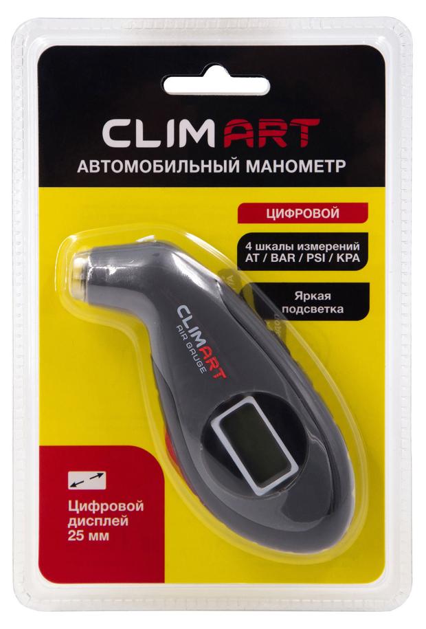 Манометр Шин Clim Art Автомобильный Цифровой Высокоточный Пластиковый CLA00751