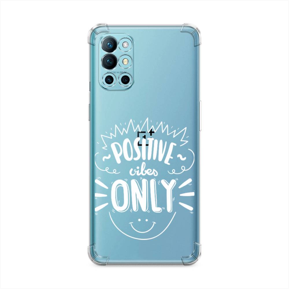 

Чехол Awog на OnePlus 9R / ВанПлас 9R "Positive vibes only графика", Белый, 151651-1