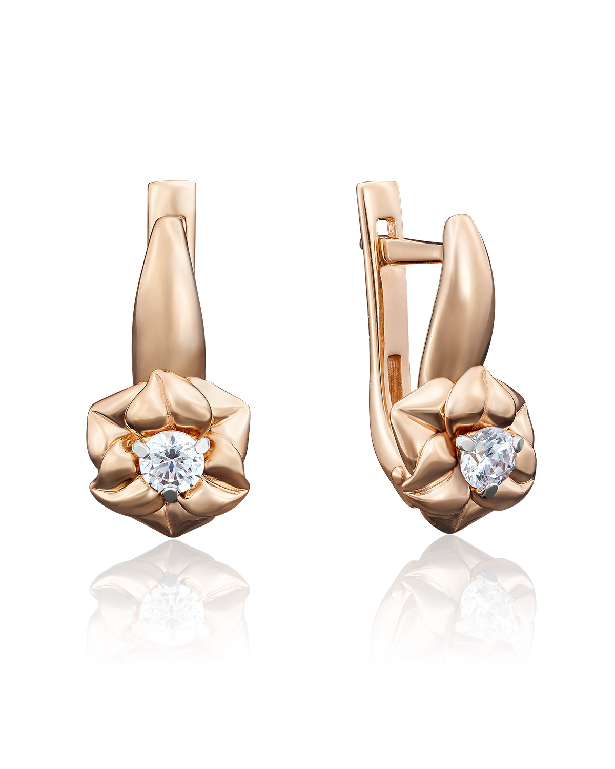 

Серьги из красного золота с бриллиантом PLATINA jewelry 02-3940-00-101-1110-30, 02-3940-00-101-1110-30