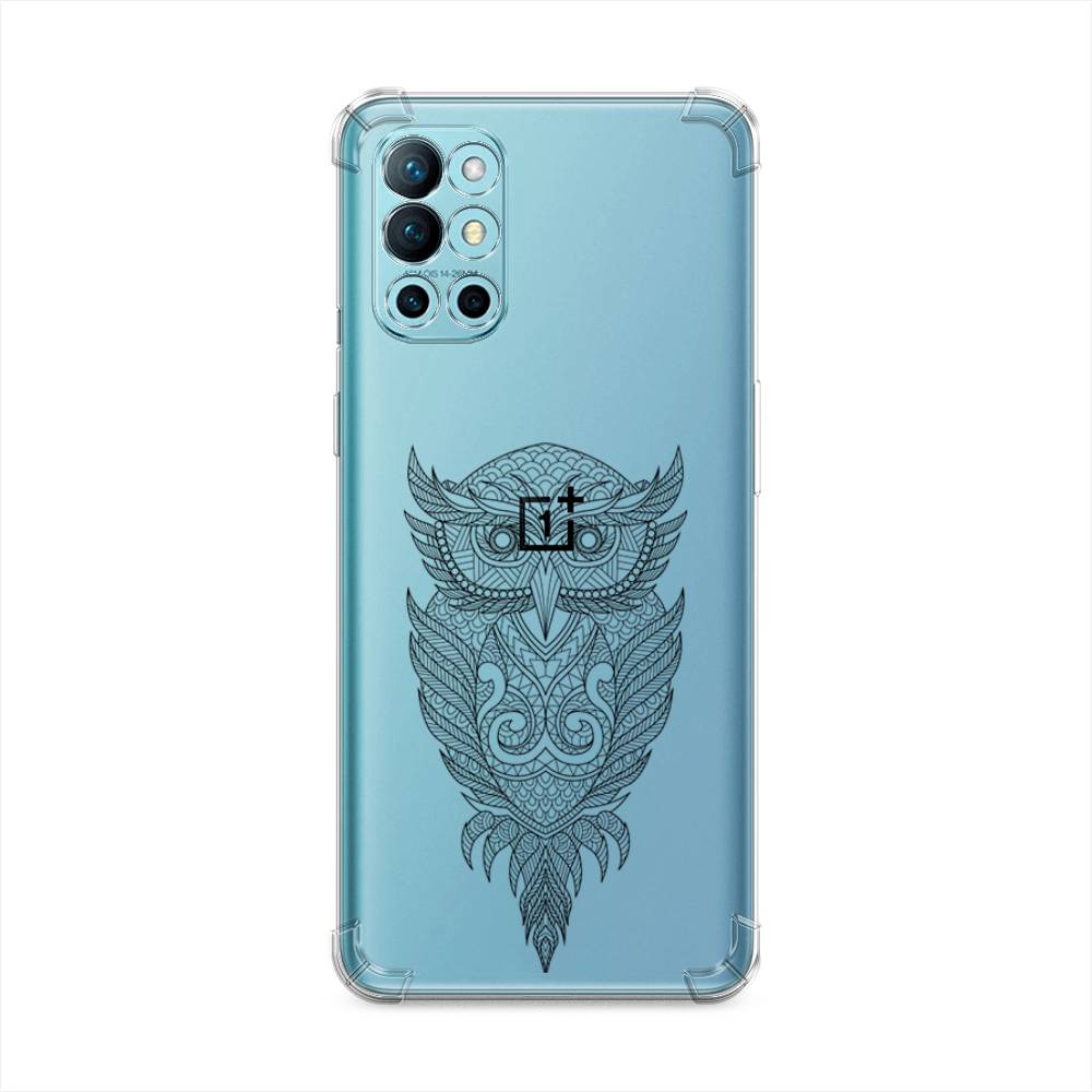 

Чехол Awog на OnePlus 9R / ВанПлас 9R "Филин графика", Черный, 151651-1