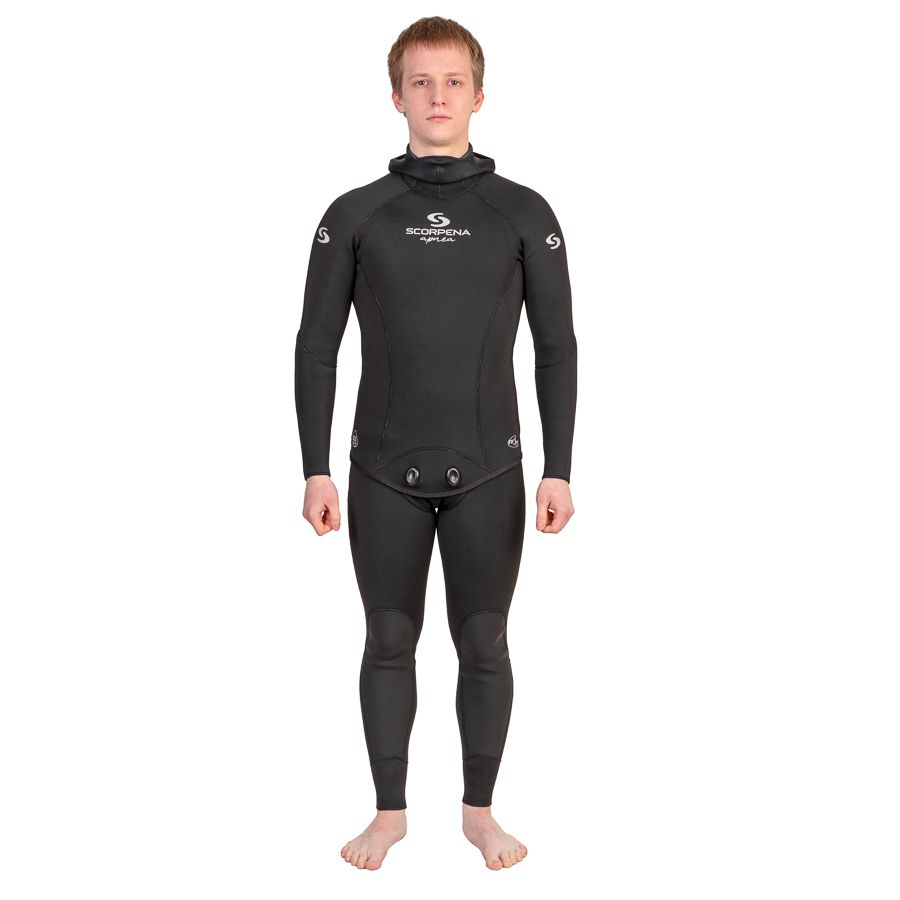 

Гидрокостюм Scorpena Apnea F1 - 5 мм XXL, Черный, Apnea F1