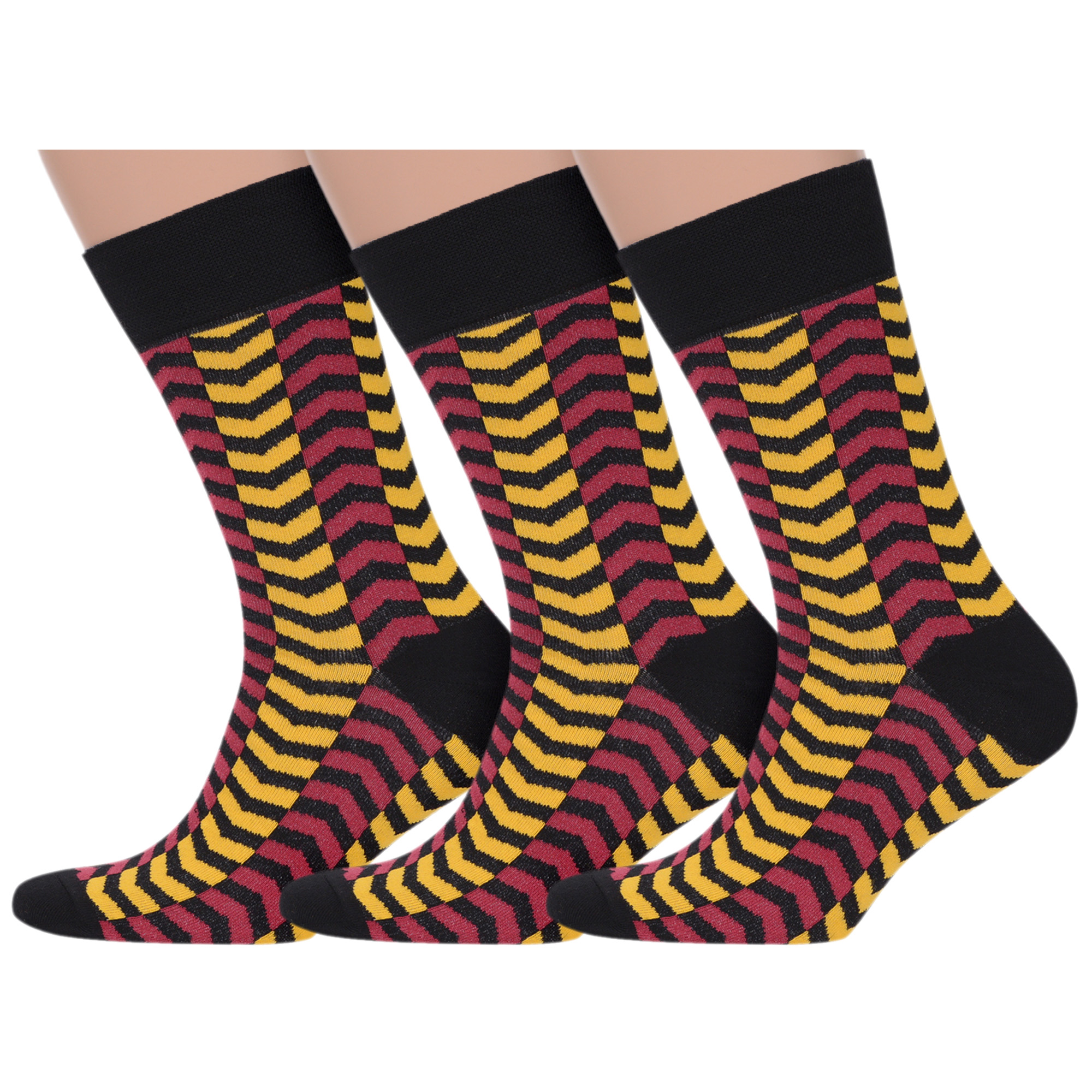 

Комплект носков мужских MoscowSocksClub msk3-М40 разноцветных 25, msk3-М40
