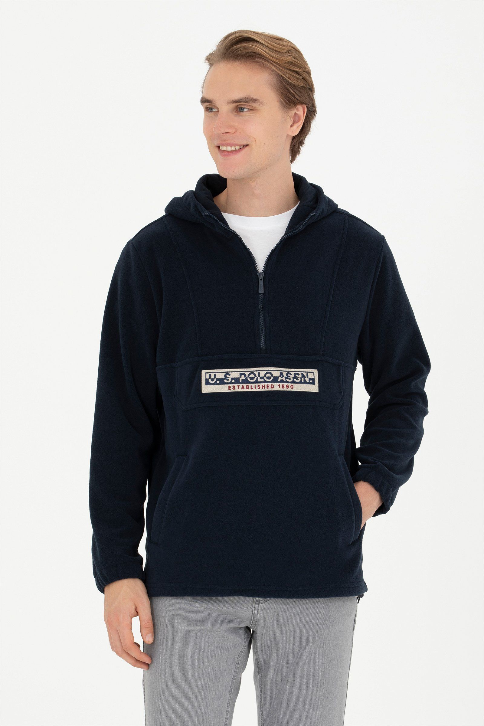 

Худи мужское U.S. POLO Assn. G081SZ0820VALGA синее 2XL, Синий, G081SZ0820VALGA