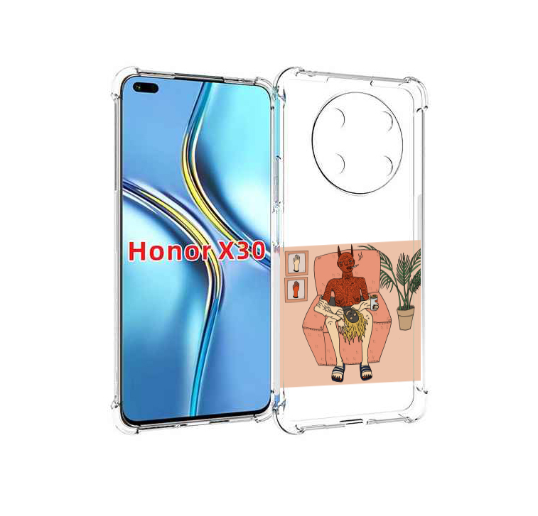

Чехол MyPads девушка-сняла-кожу для Honor X30 / Magic4 Lite 5G, Прозрачный, Tocco