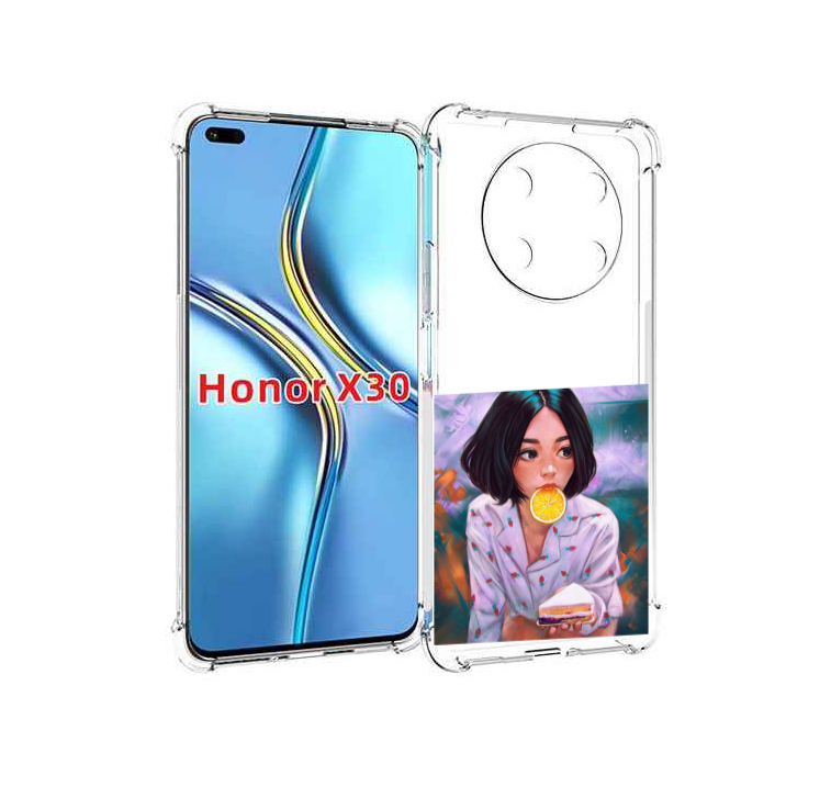 

Чехол MyPads девушка-с-чизкейком женский для Honor X30 / Magic4 Lite 5G, Прозрачный, Tocco