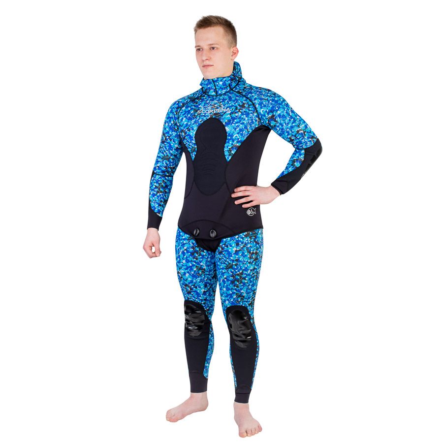 

Гидрокостюм Scorpena C3 - 1.5 мм BLUE Camo L, Голубой, C3