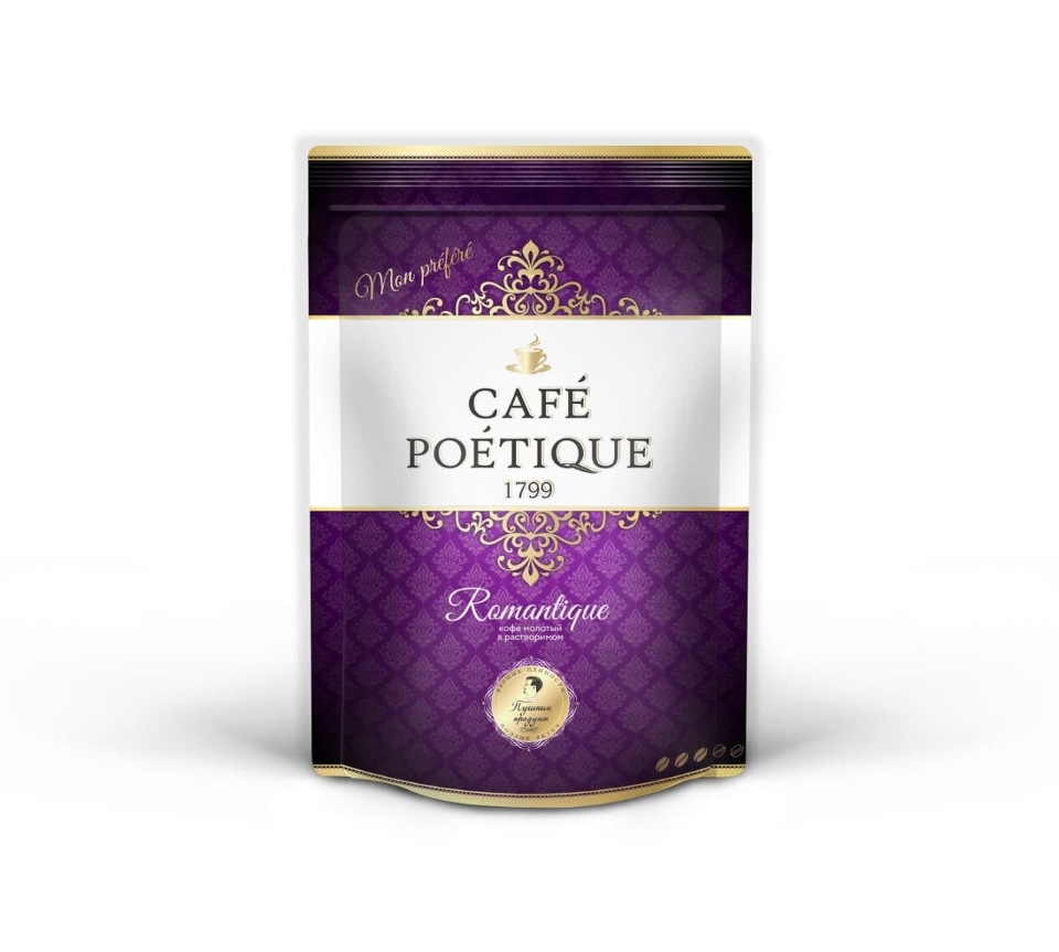 

Кофе растворимый с добавлением молотого CAFE POETIQUE ROMANTIQUE 150 гр