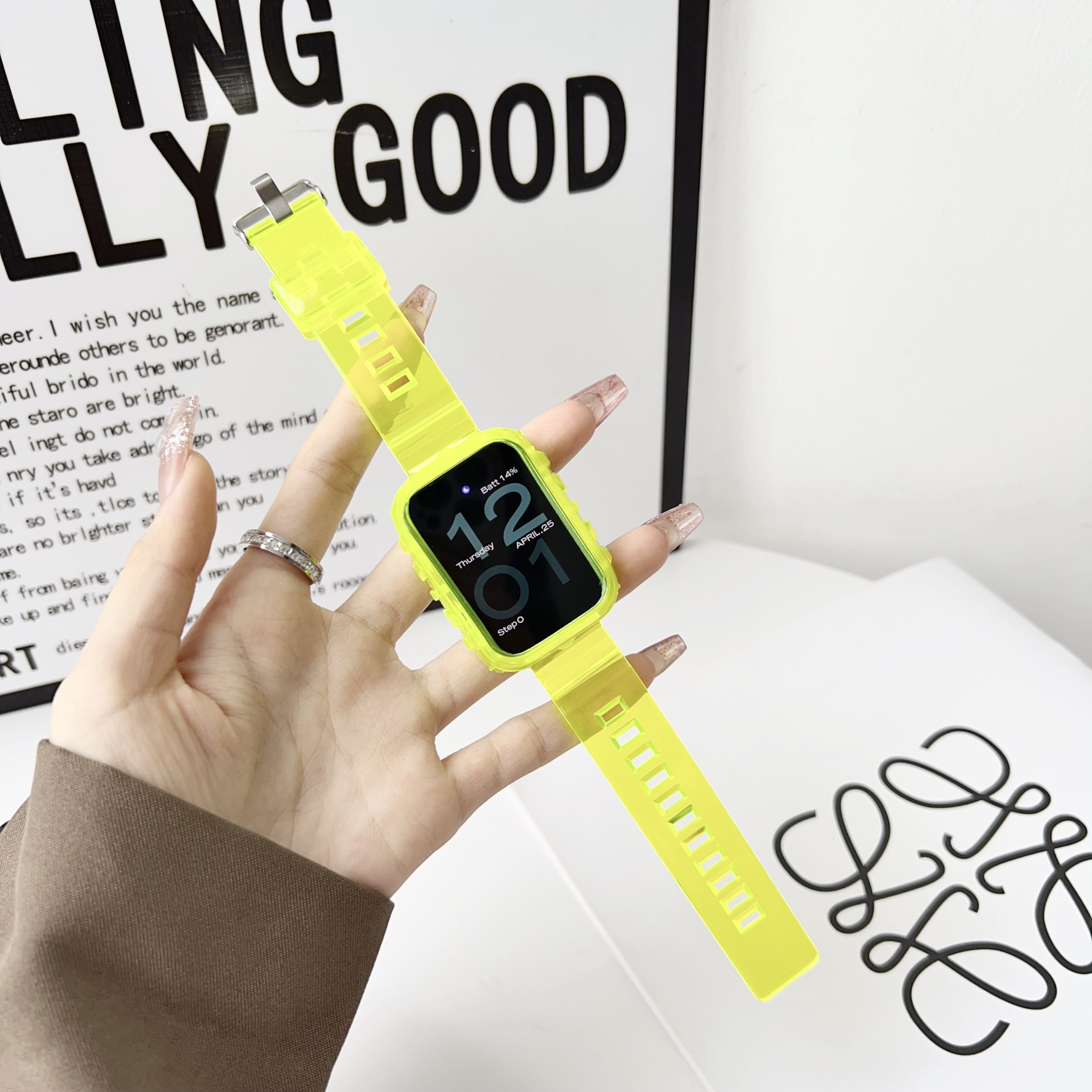 

Прозрачный ремешок для Xiaomi Mi Band 8 Pro, желтый, Mi Band 8 Pro