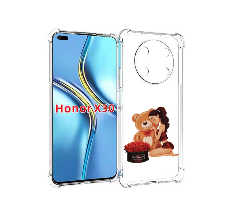 

Чехол MyPads девушка-с-подарками женский для Honor X30 / Magic4 Lite 5G, Прозрачный, Tocco