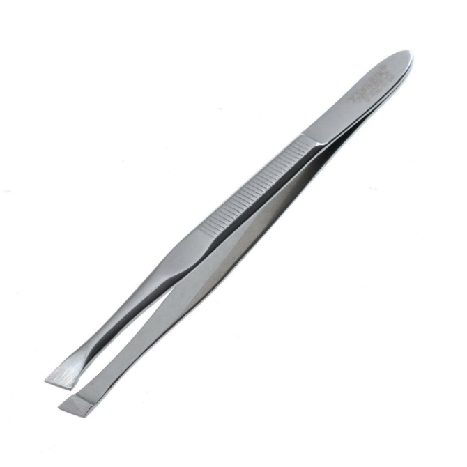 

Пинцет скошенный Zinger zo-B-166-S-SH, Серебристый