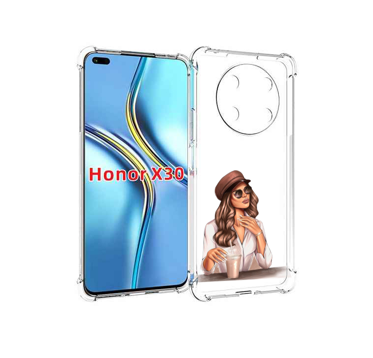 

Чехол MyPads девушка-с-милкшейком женский для Honor X30 / Magic4 Lite 5G, Прозрачный, Tocco