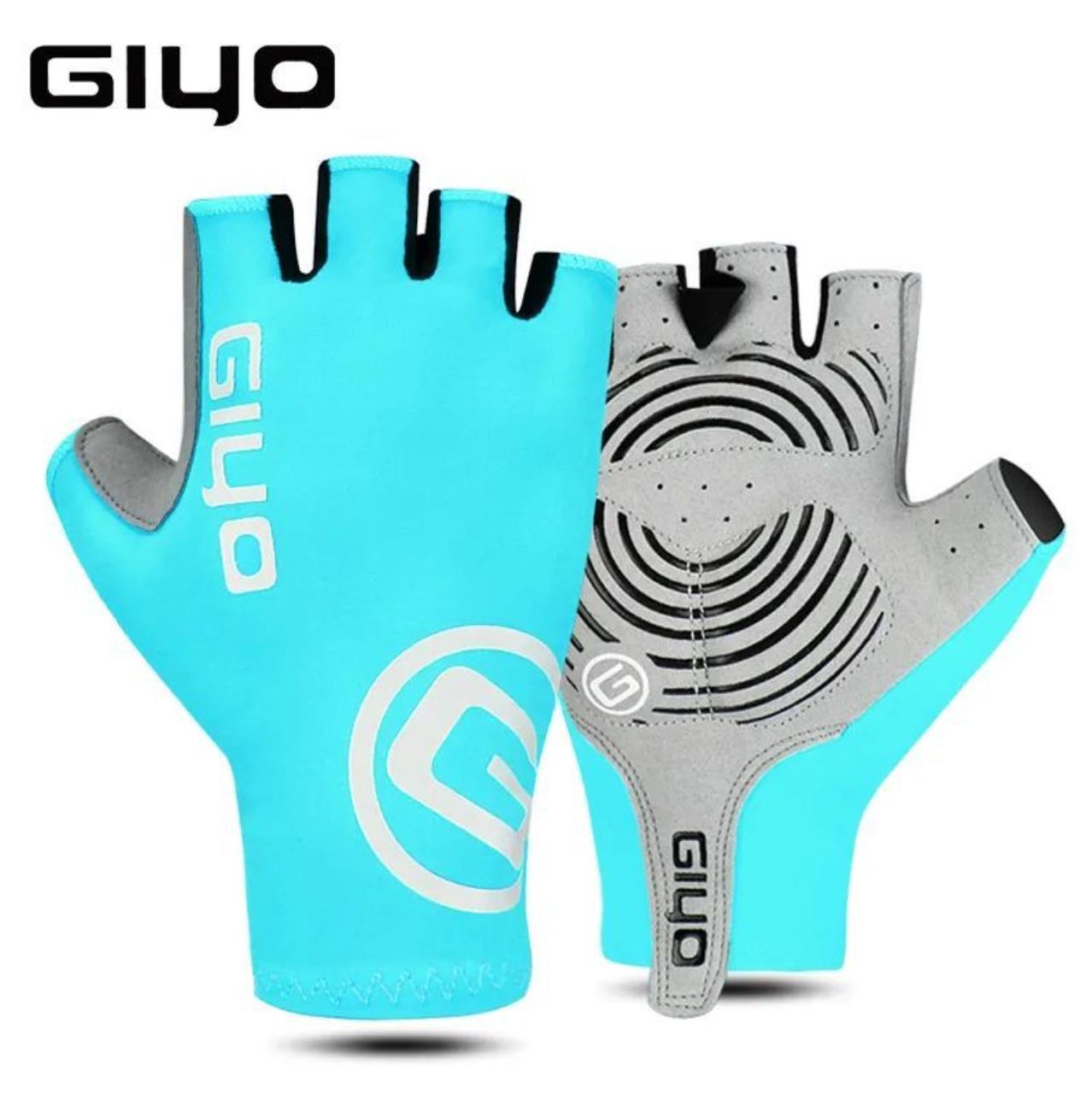Велоперчатки GIYO без пальцев Бирюзовый XL